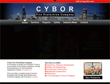 Tablet Screenshot of cyborfireprotection.com